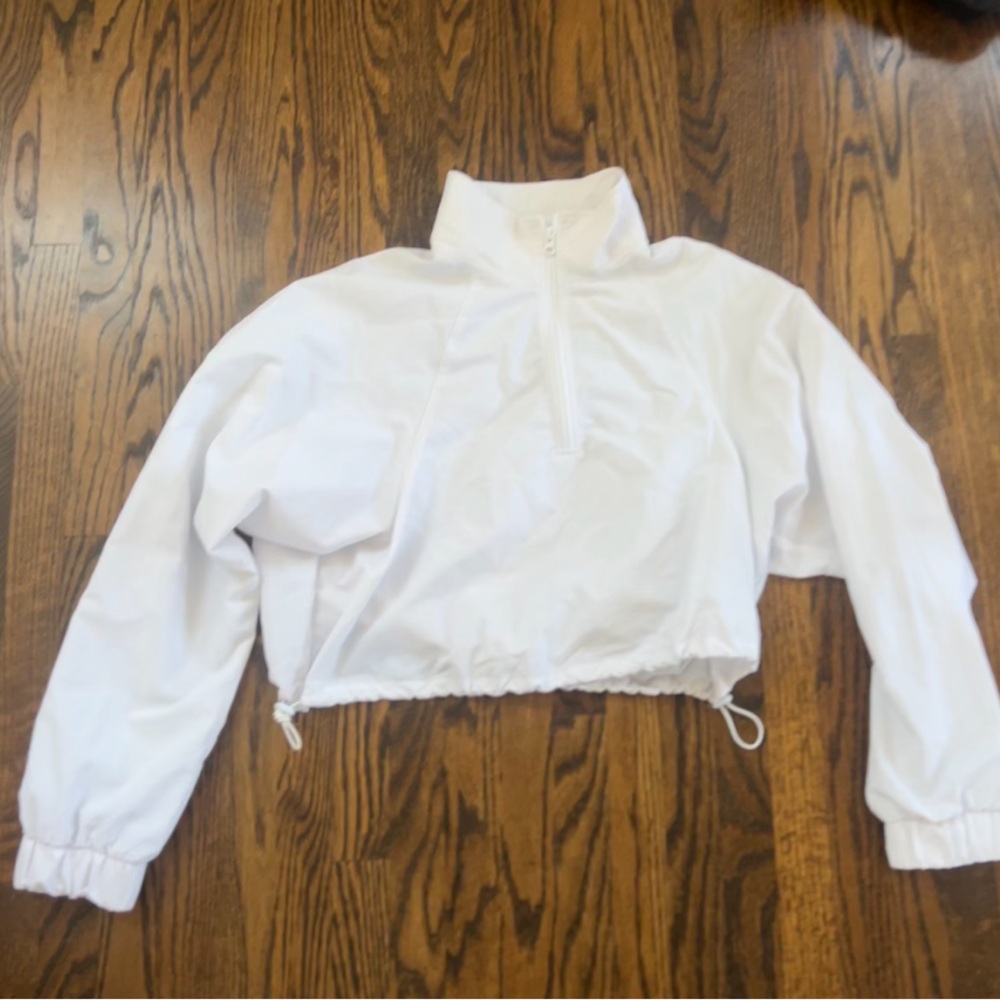 Alo half zip crop windbreaker